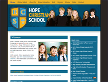 Tablet Screenshot of hopechristianschool.ca